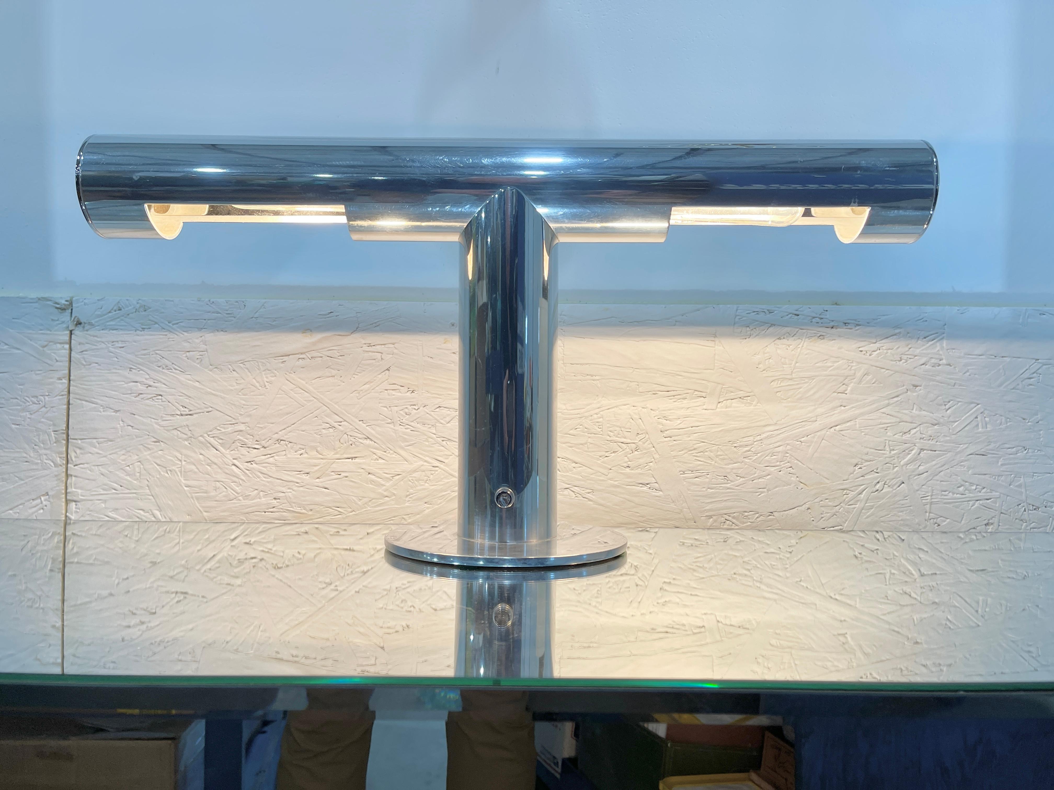 Paul Mayen for Habitat Polished Aluminum T-Shaped Desk Lamp For Sale 10