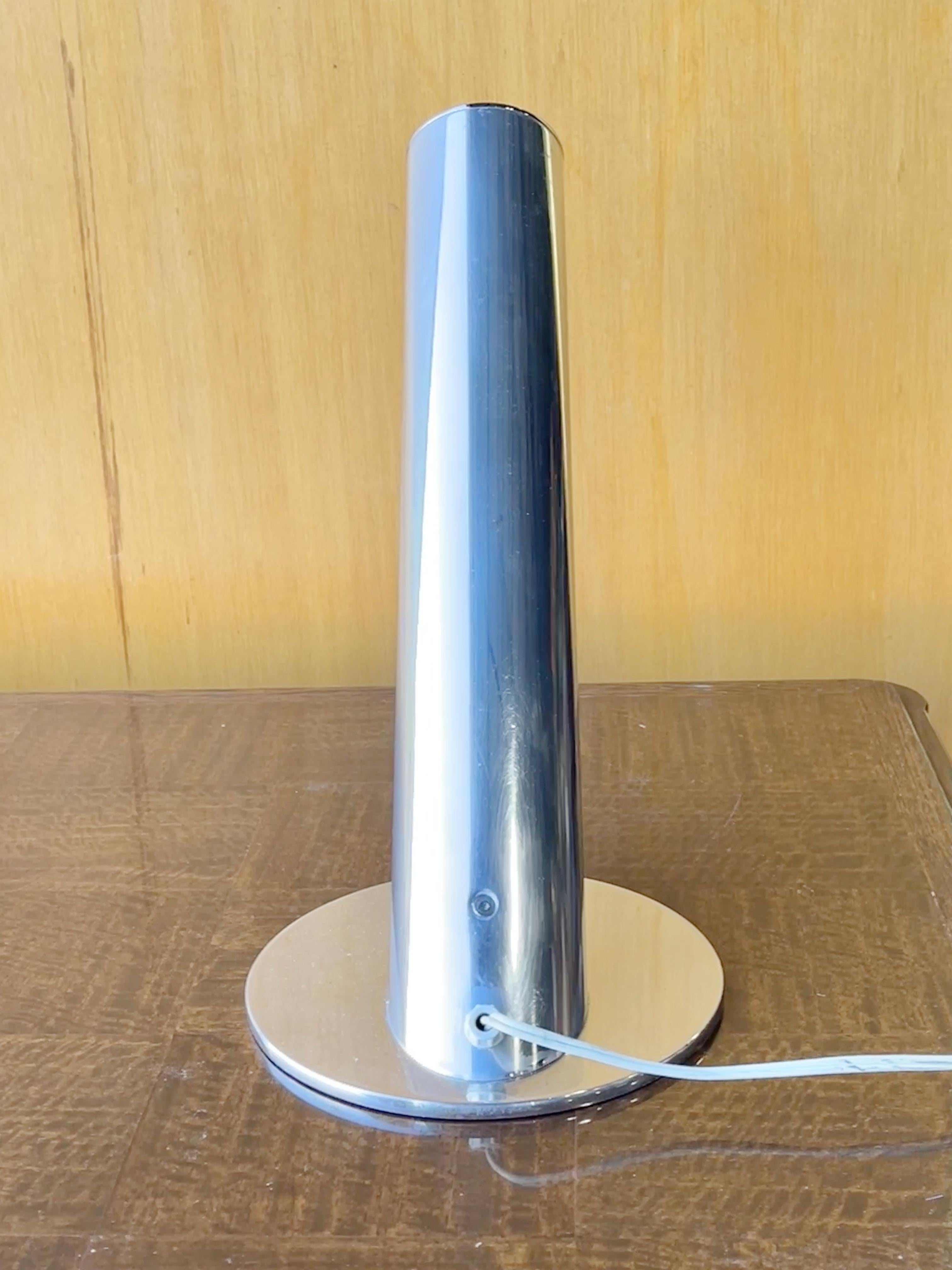 Paul Mayen for Habitat Slanted Tubular Polished Aluminum Lamp For Sale 6
