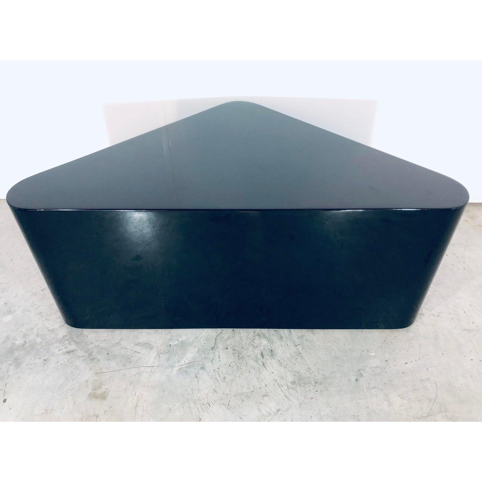 Paul Mayen for Intrex Black Lacquer Coffee Table 3