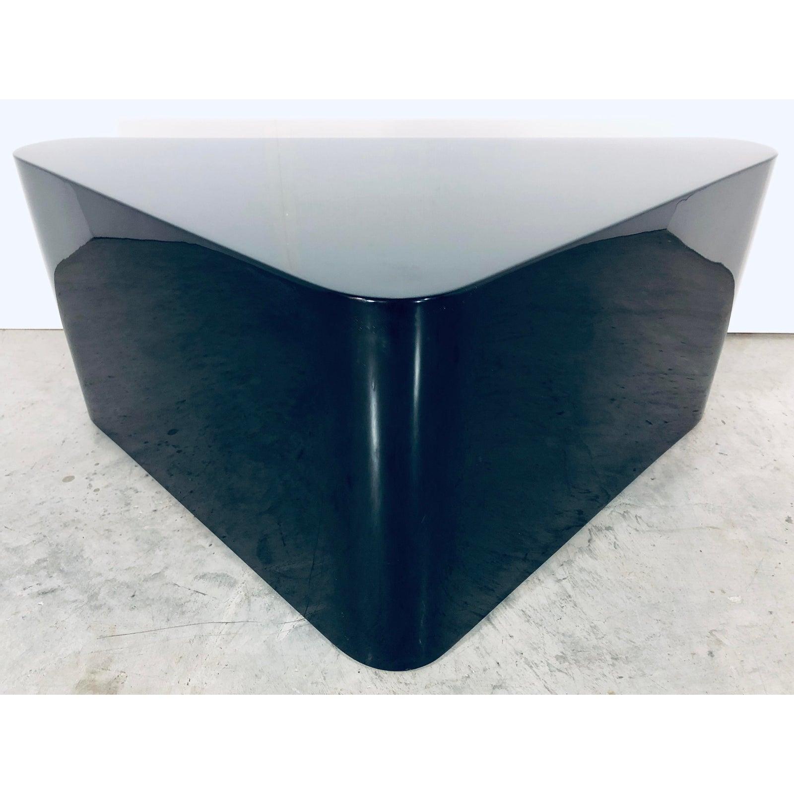 Paul Mayen for Intrex Black Lacquer Coffee Table 4