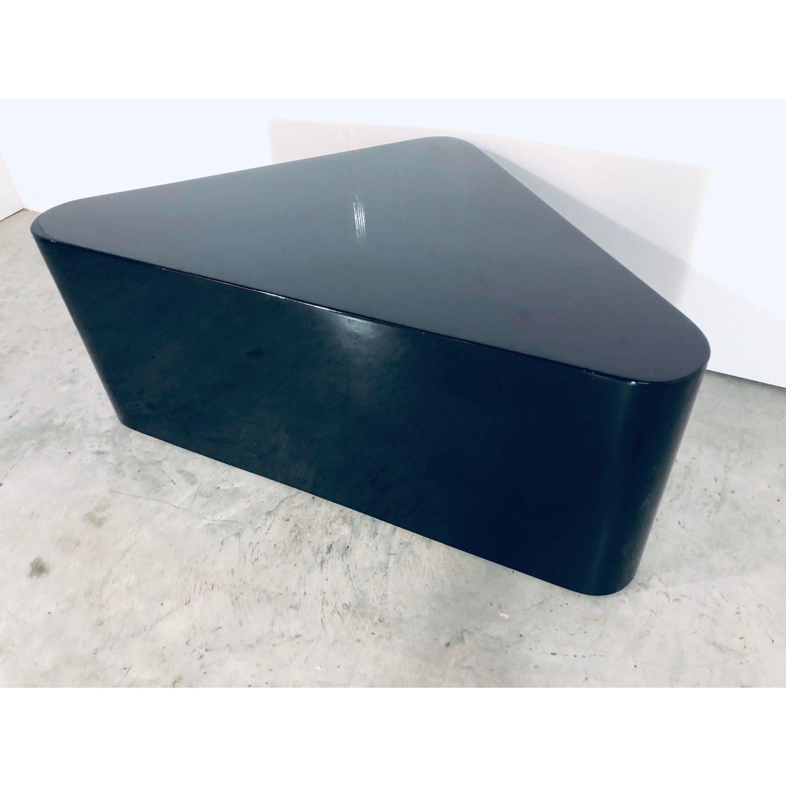 Paul Mayen for Intrex Black Lacquer Coffee Table 6