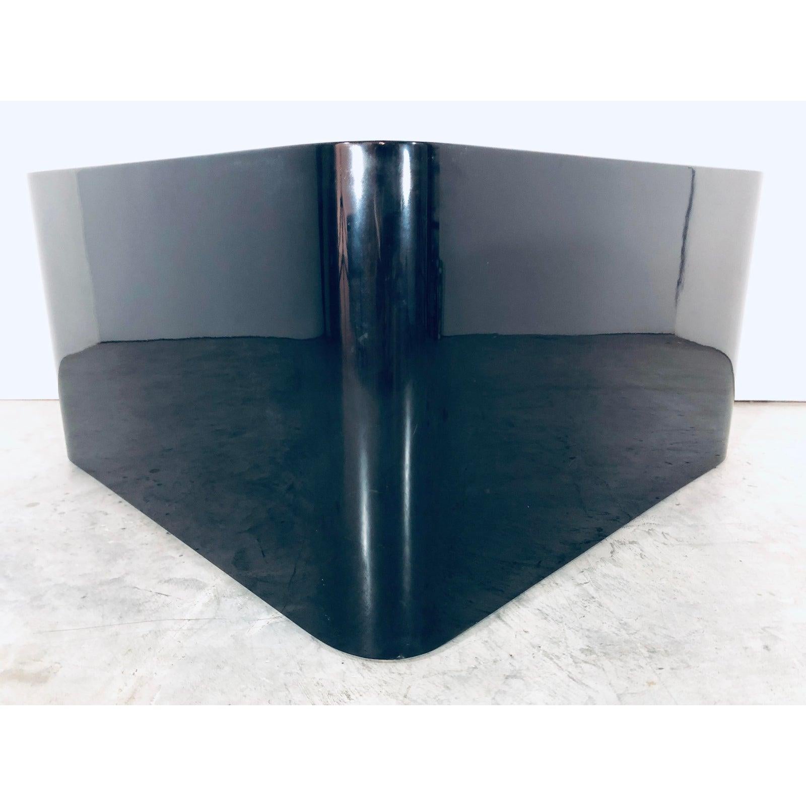 Paul Mayen for Intrex Black Lacquer Coffee Table 1