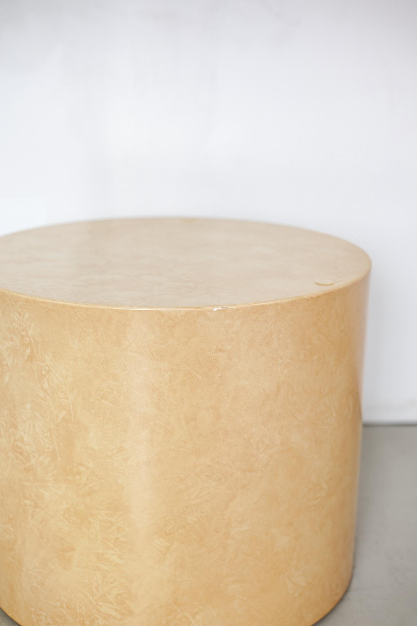 Paul Mayen for Intrex Burl Finish Coffee Table Base In Good Condition For Sale In Brooklyn, NY