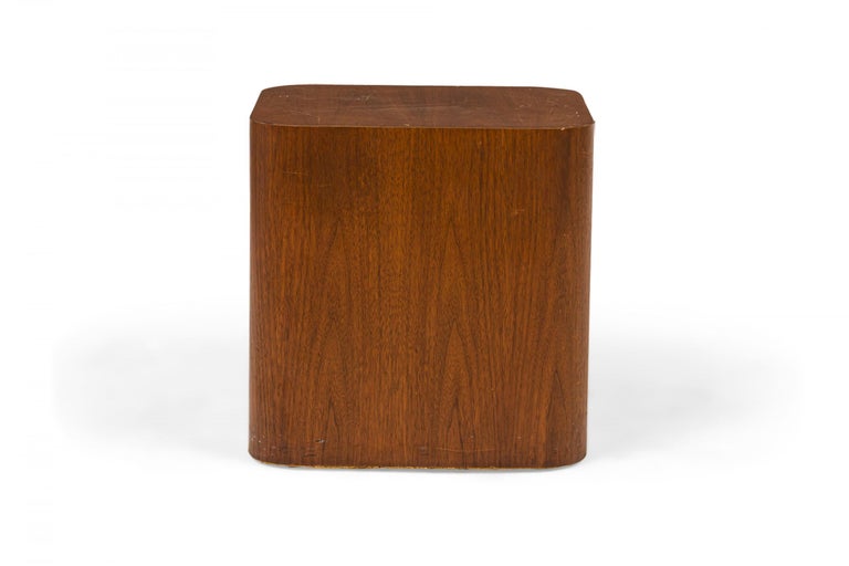 American Paul Mayen for Intrex Mid-Century 'Radius' Cube End / Side Table For Sale