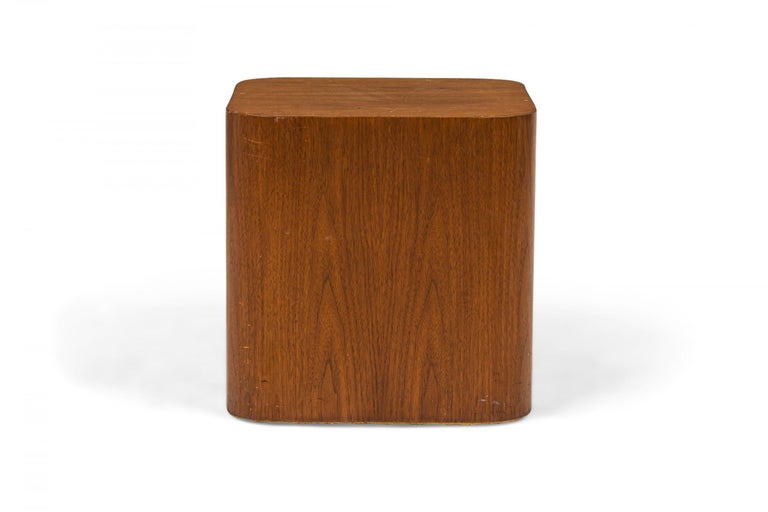 Paul Mayen for Intrex Mid-Century 'Radius' Cube End / Side Table In Good Condition For Sale In New York, NY
