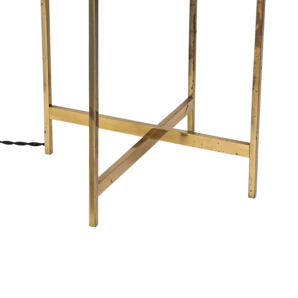 Américain Paul Mayen Lampe de table Habitat, laiton, acrylique en vente