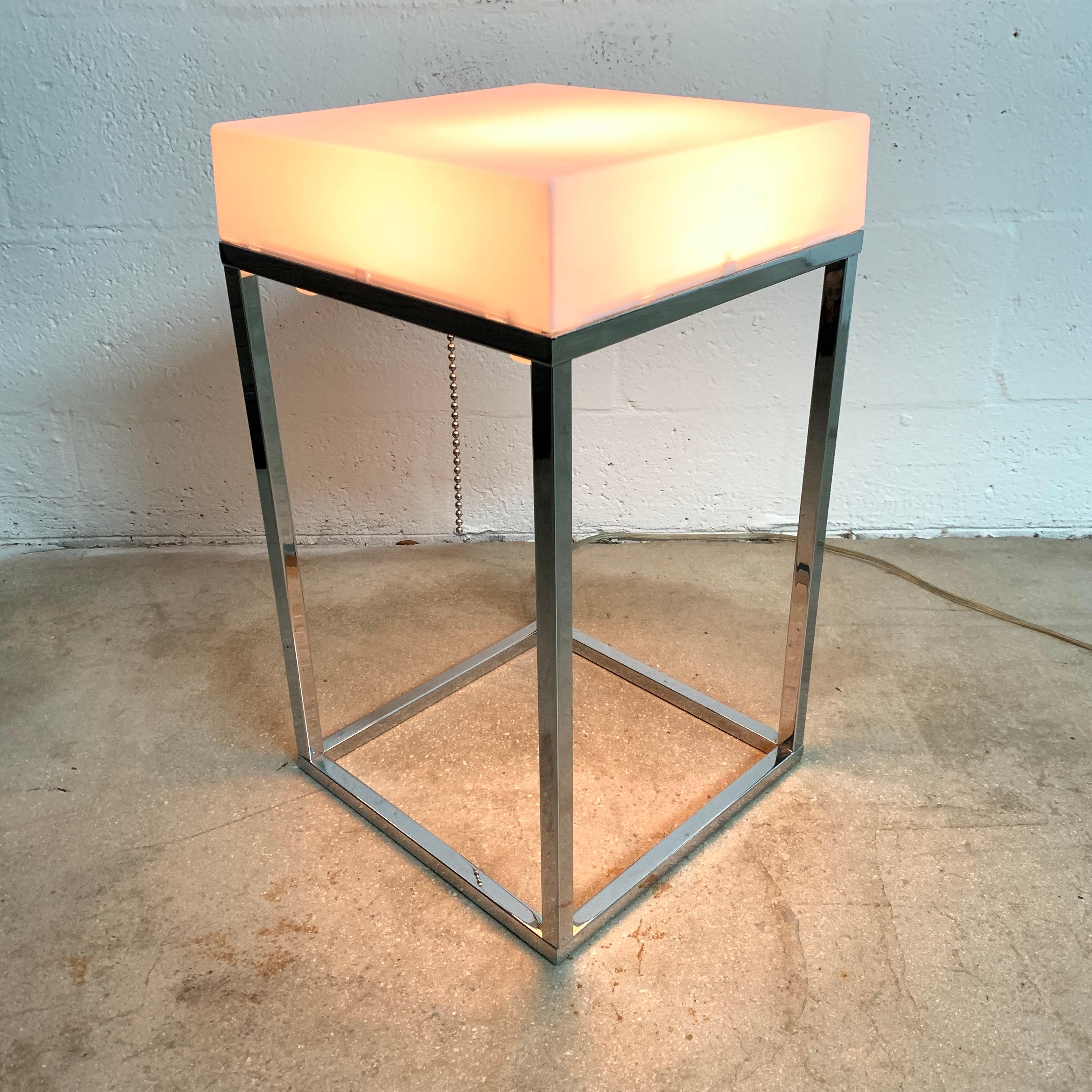 British Paul Mayen Light Box Lamp Table or Table or Floor Lamp