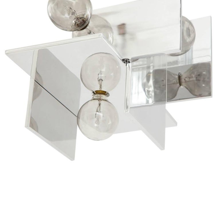 Paul Mayen Multi-Reflector Pendant Lamp, Polished Aluminum For Sale 2