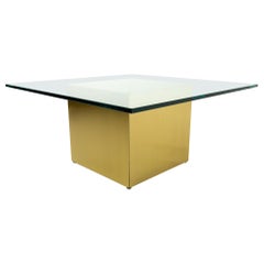 Paul Mayen Style Mid Century Messing und Glas Seite End Tabelle