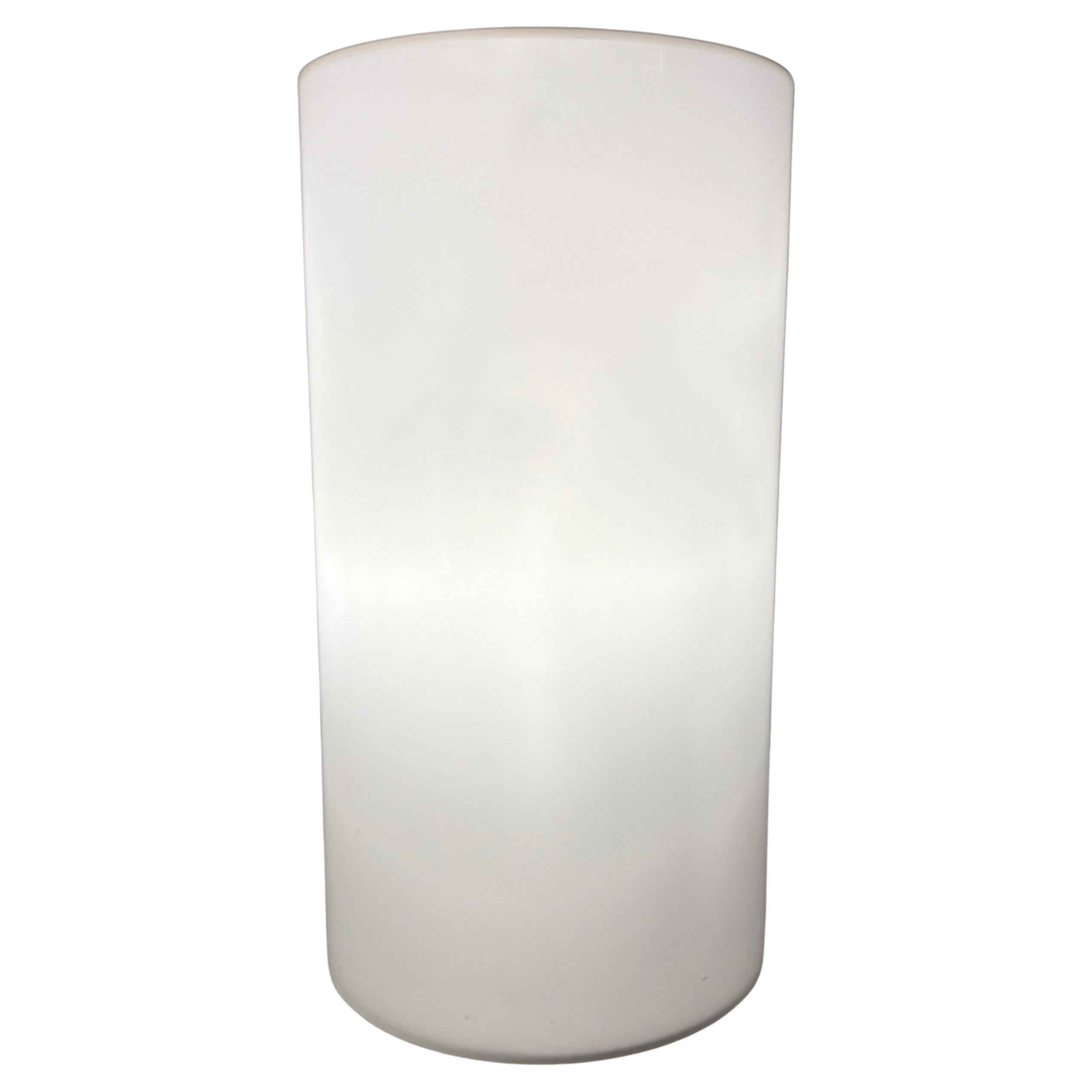 Paul Mayen White Cylinder Lucite Floor or Table Lamp for Habitat