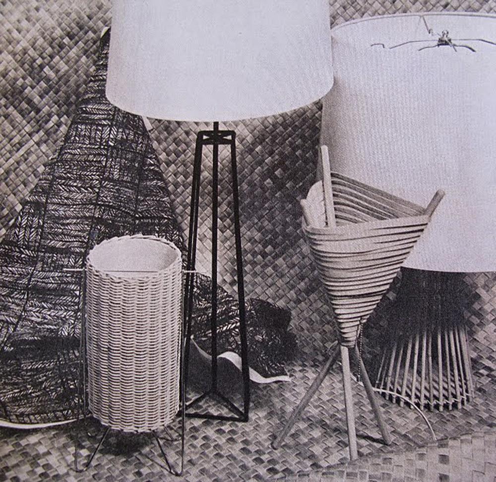 Lanterne en fil métallique Mayen 1951 MoMA Good Design Cabinmodern Rustic Basket Noguchi Abîmé - En vente à Hyattsville, MD