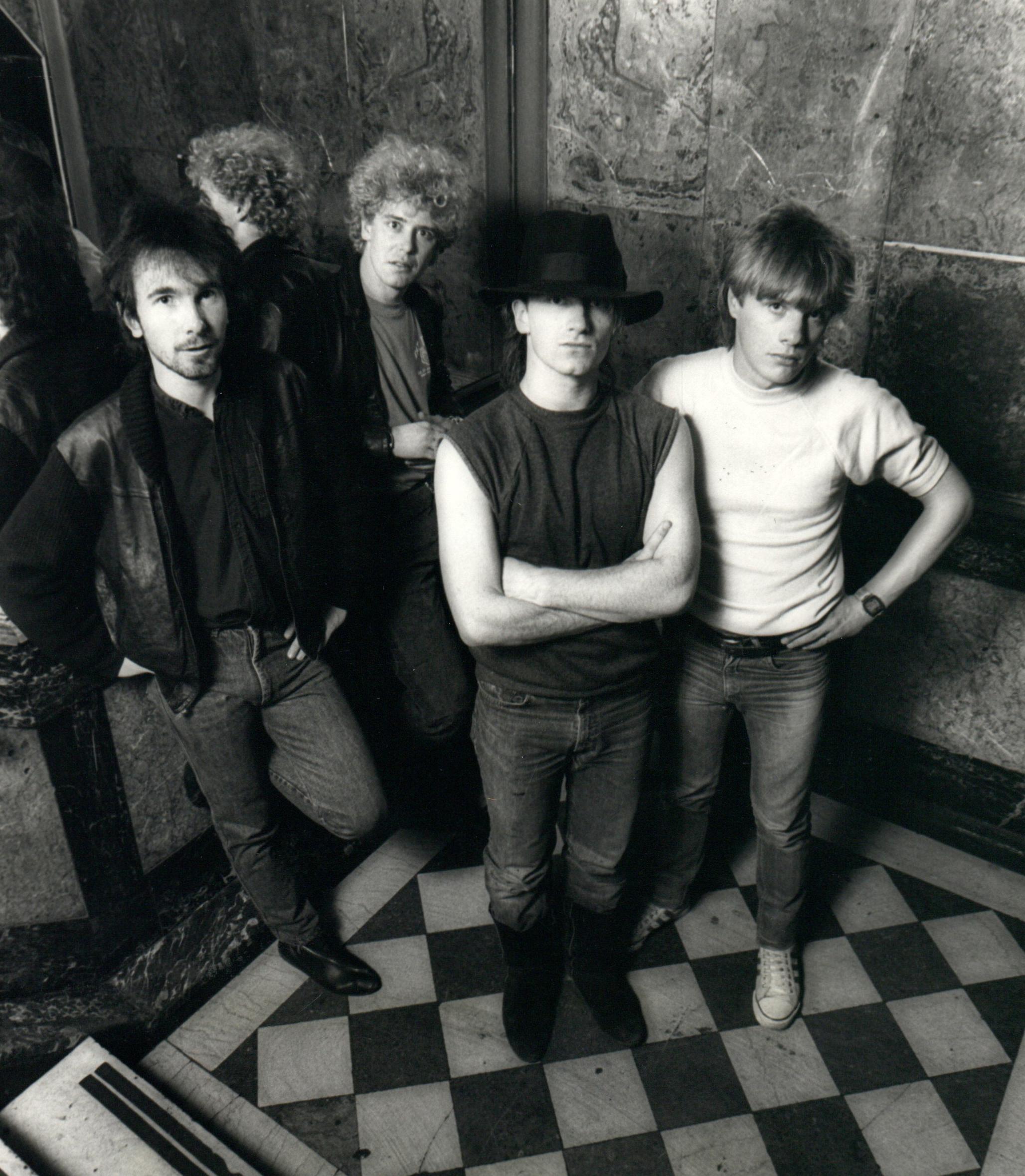 Paul McAlpine Black and White Photograph - U2 Group Portrait Vintage Original Photograph