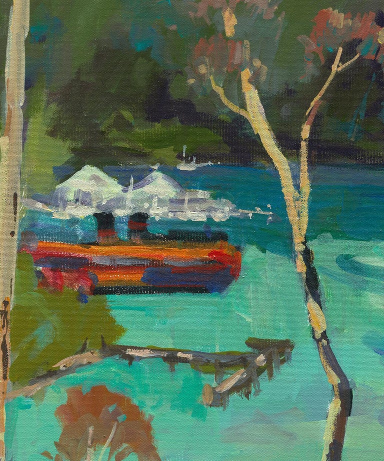 Berrys Bay - Fauvist, Landscape Print by Paul McCarthy, 2018 1