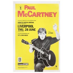Paul Mccartney Let It Be Liverpool 1990 British 40 by 60 Poster