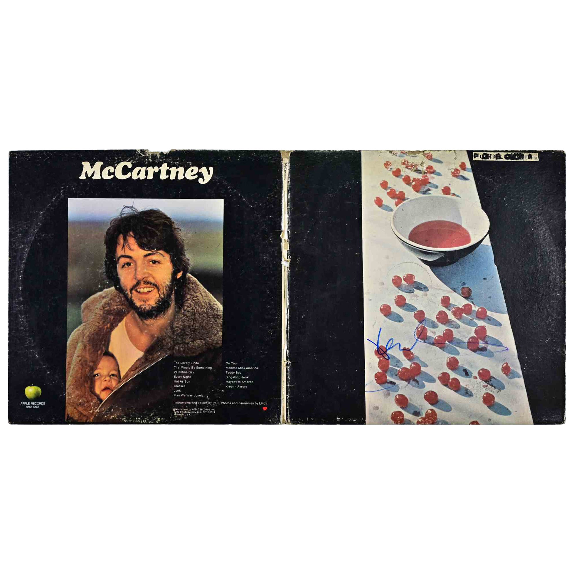 Paul McCartney - McCartney (Apple Records, 1970) - Autografiado