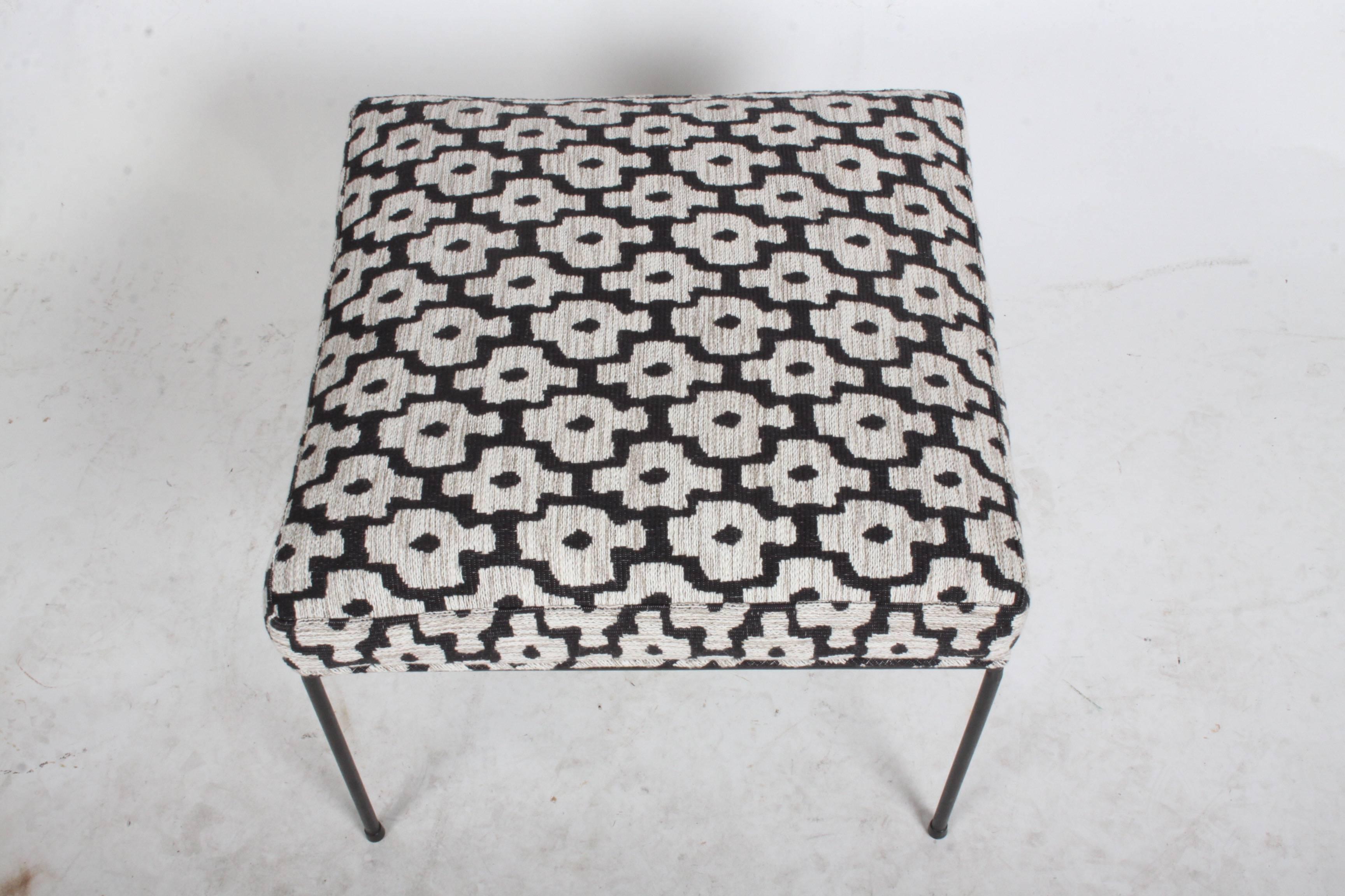 Paul McCobb 1950s Iron Stool or Ottoman  In Excellent Condition In St. Louis, MO