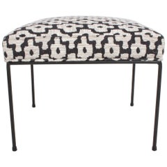 Paul McCobb 1950s Iron Stool or Ottoman