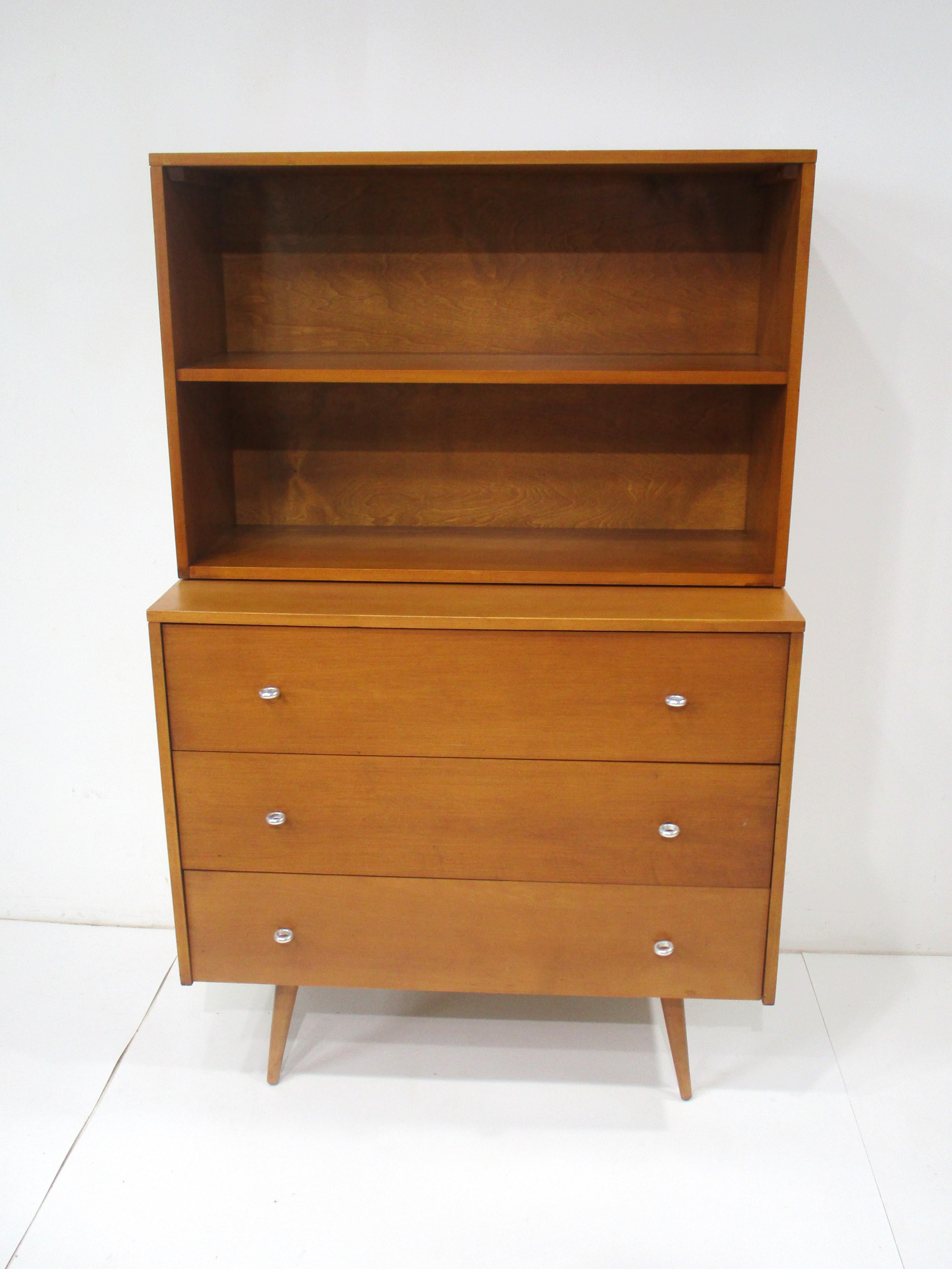 Paul McCobb 2 pc. Bookcase / Chest from the Planner Group Collection  For Sale 4