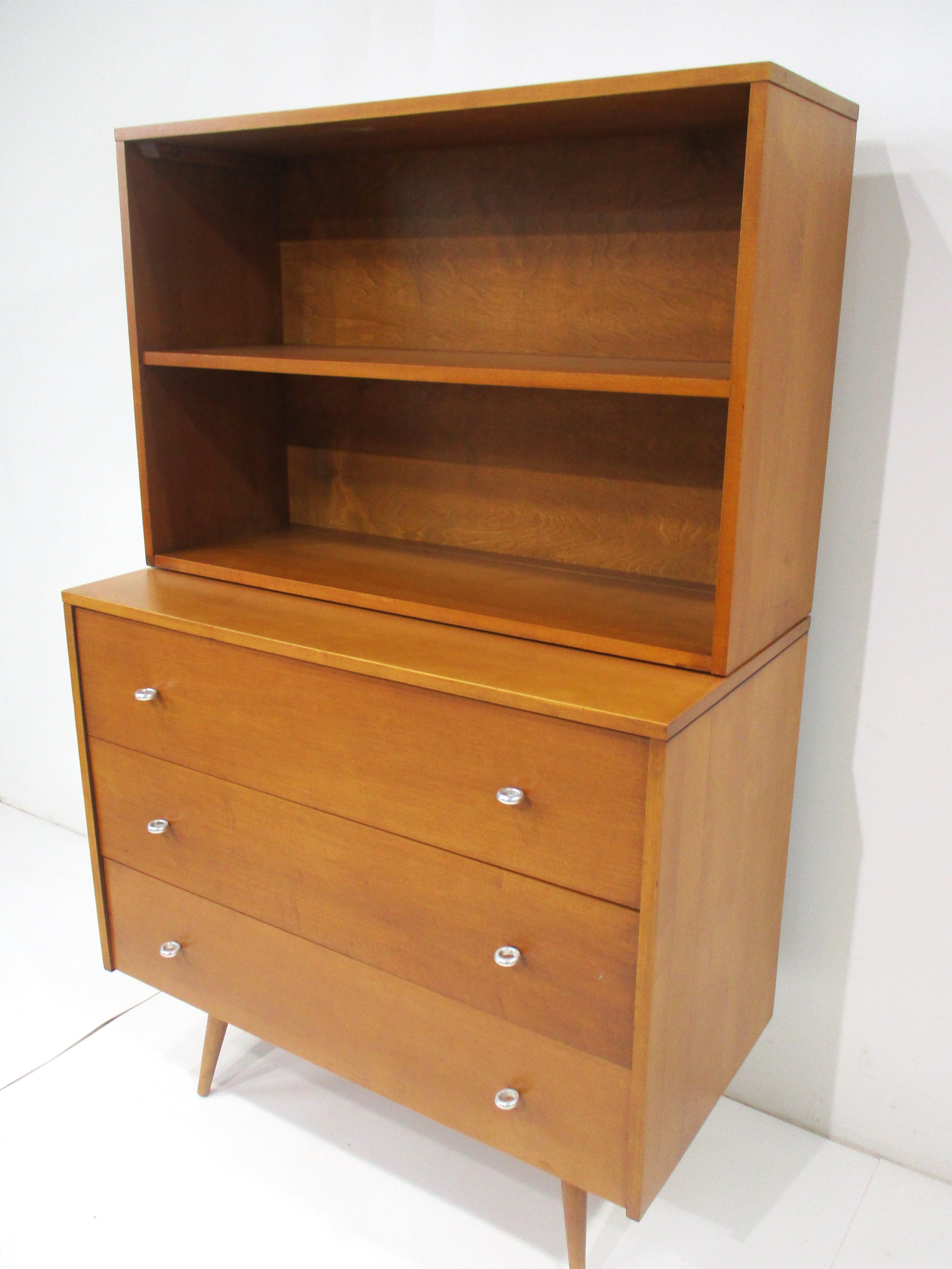 Mid-Century Modern Paul McCobb 2 pc. Bookcase / Chest from the Planner Group Collection  For Sale