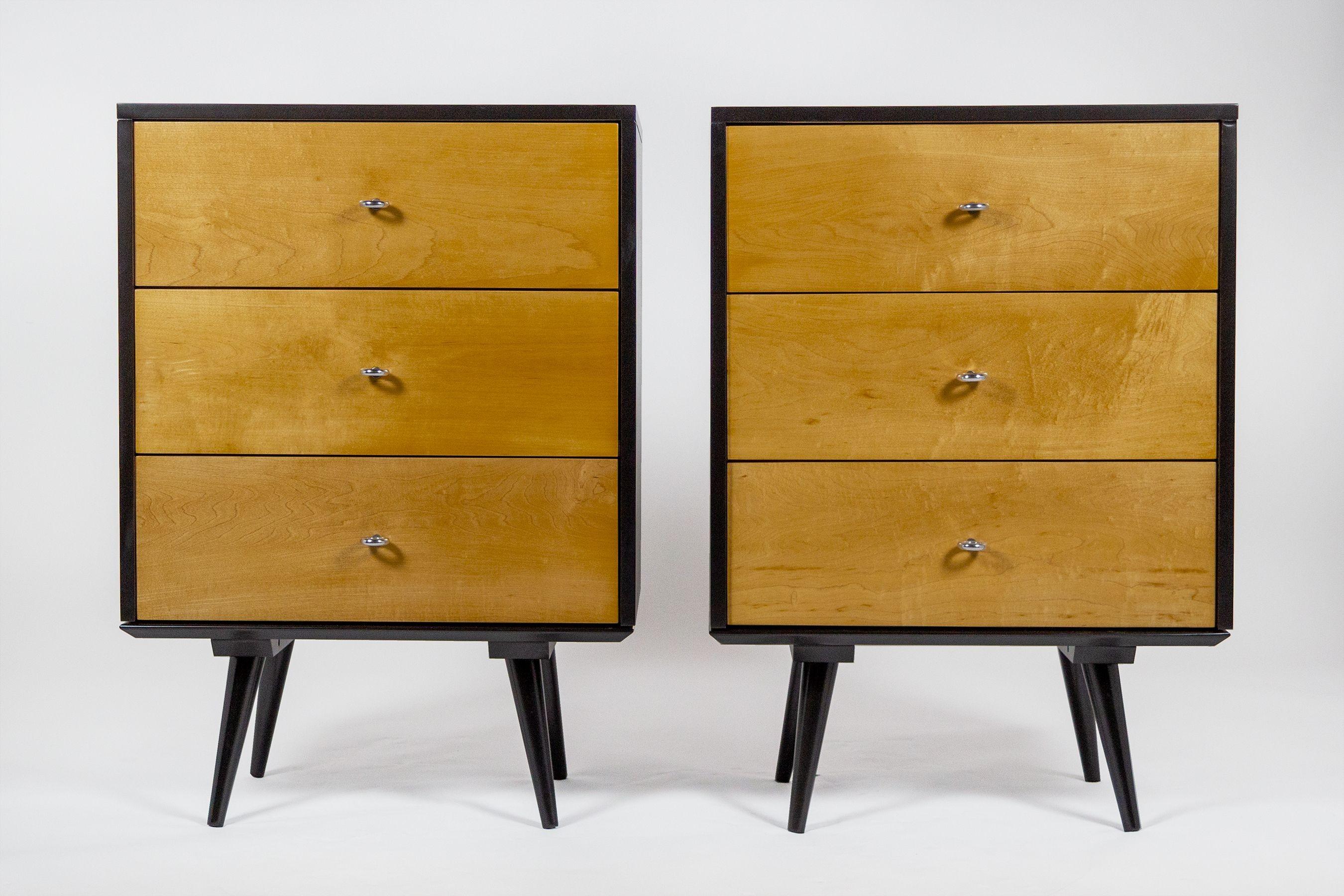 American Paul McCobb 3 Drawer Chests / Night Stands Planner Group for Winchendon, 1950s For Sale