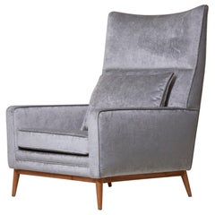 Retro Paul McCobb 314 Lounge Chair in Chase Erwin Velvet for Directional