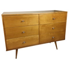 Paul McCobb 6-Drawer Dresser with Bench