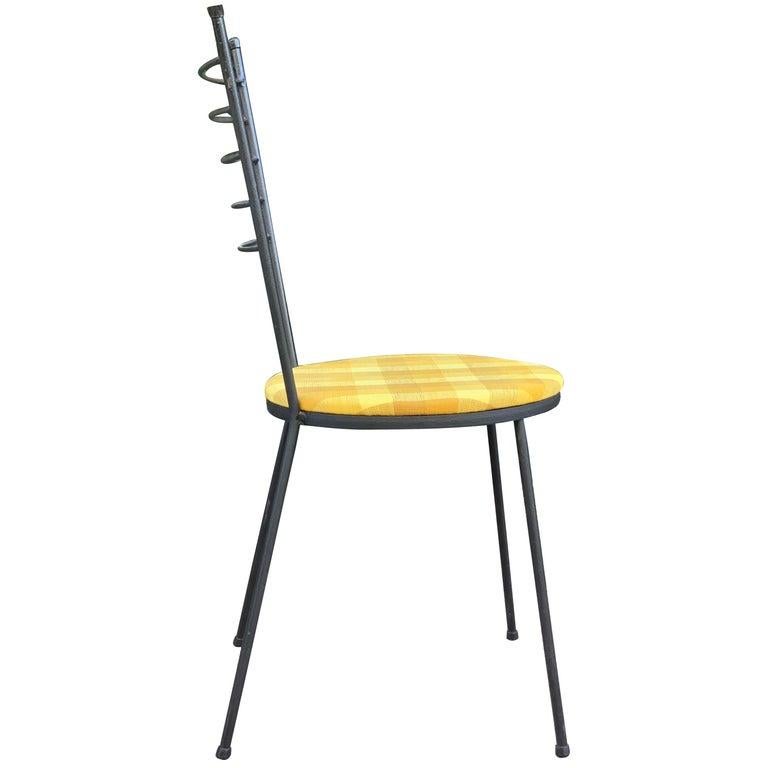 Paul McCobb Arbuck Wrought Iron Hairpin Chairs Set, 1950s, Indoor Outdoor Patio For Sale 1