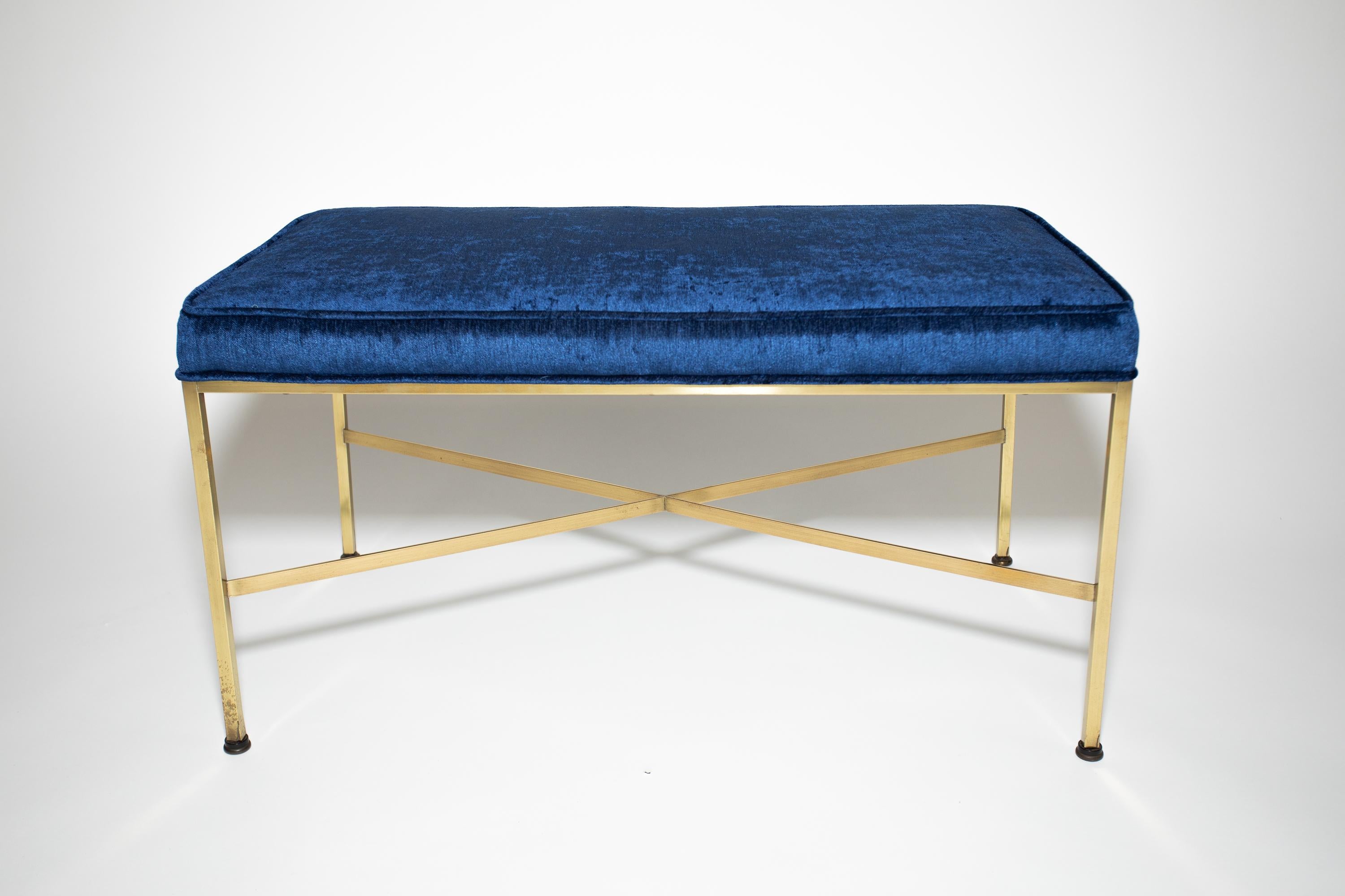 Brass Paul McCobb Bench For Sale