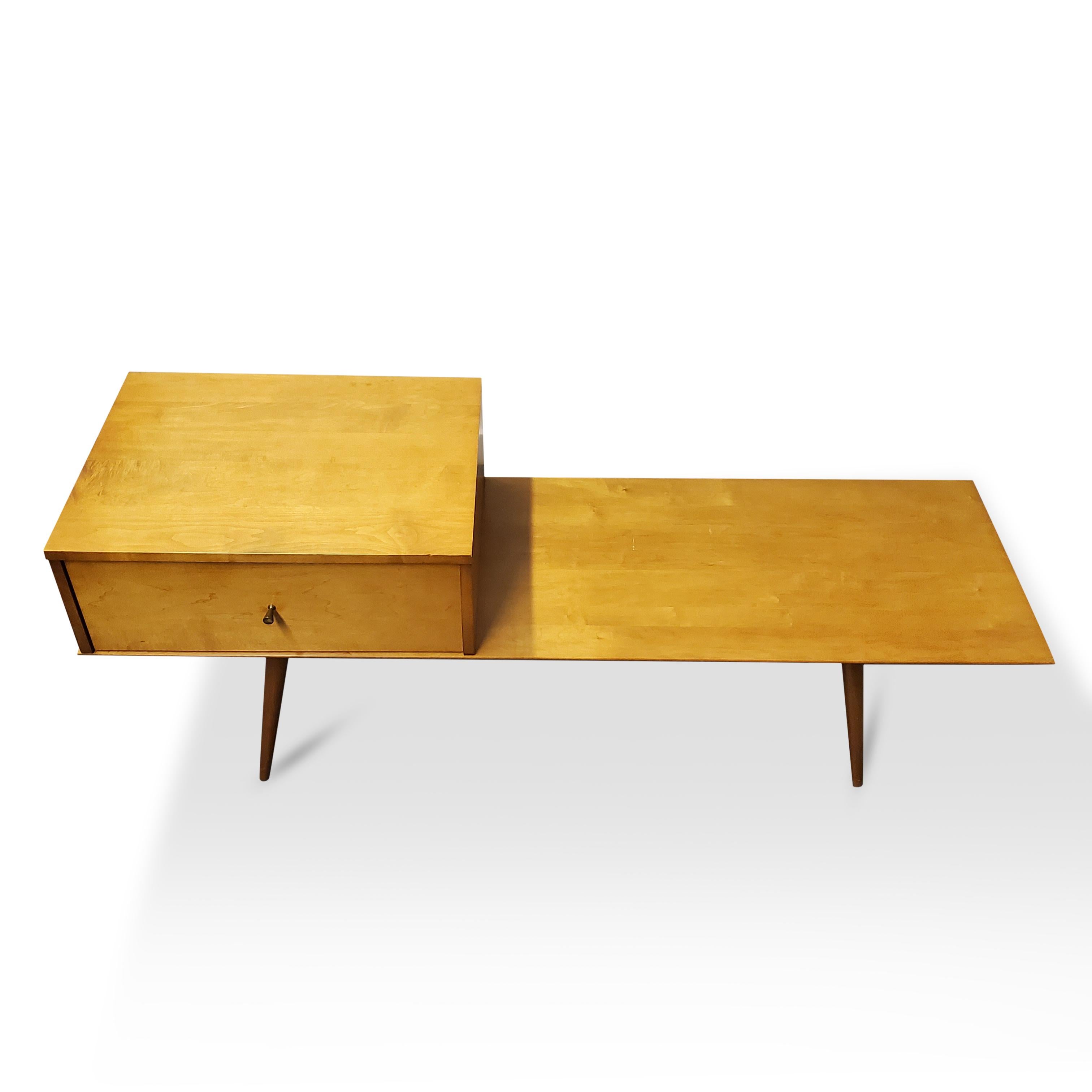 Paul McCobb Bench with Cabinet for Planner Group 3