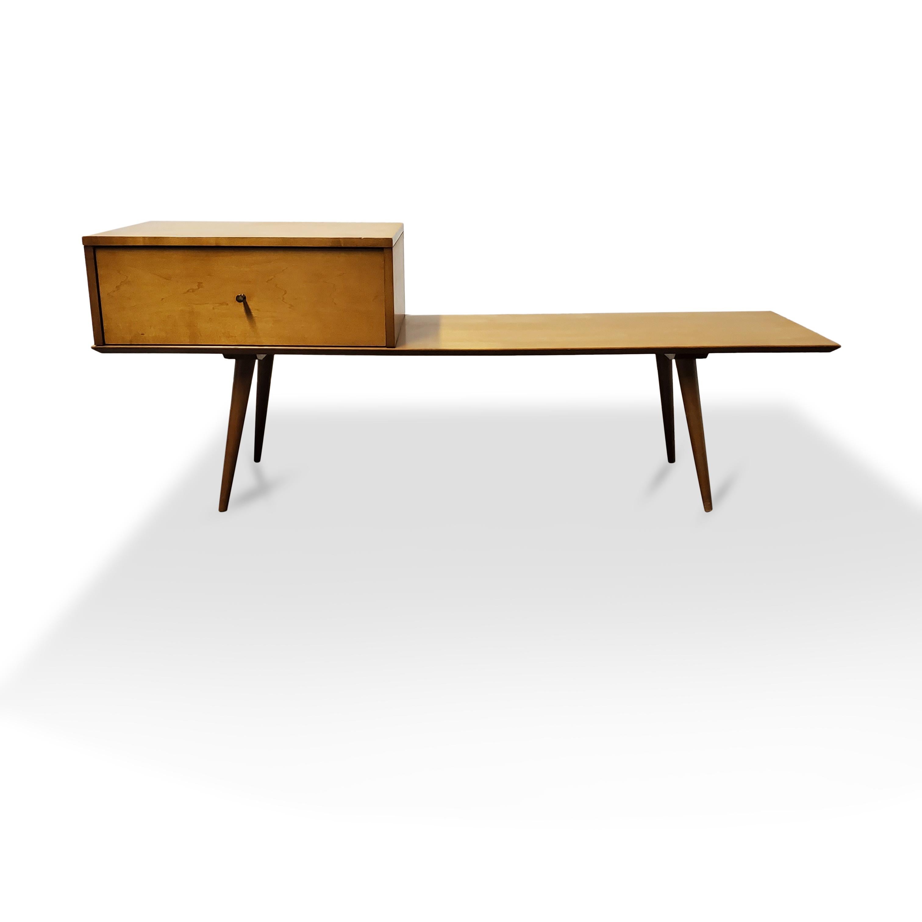 Paul McCobb Bench with Cabinet for Planner Group 5