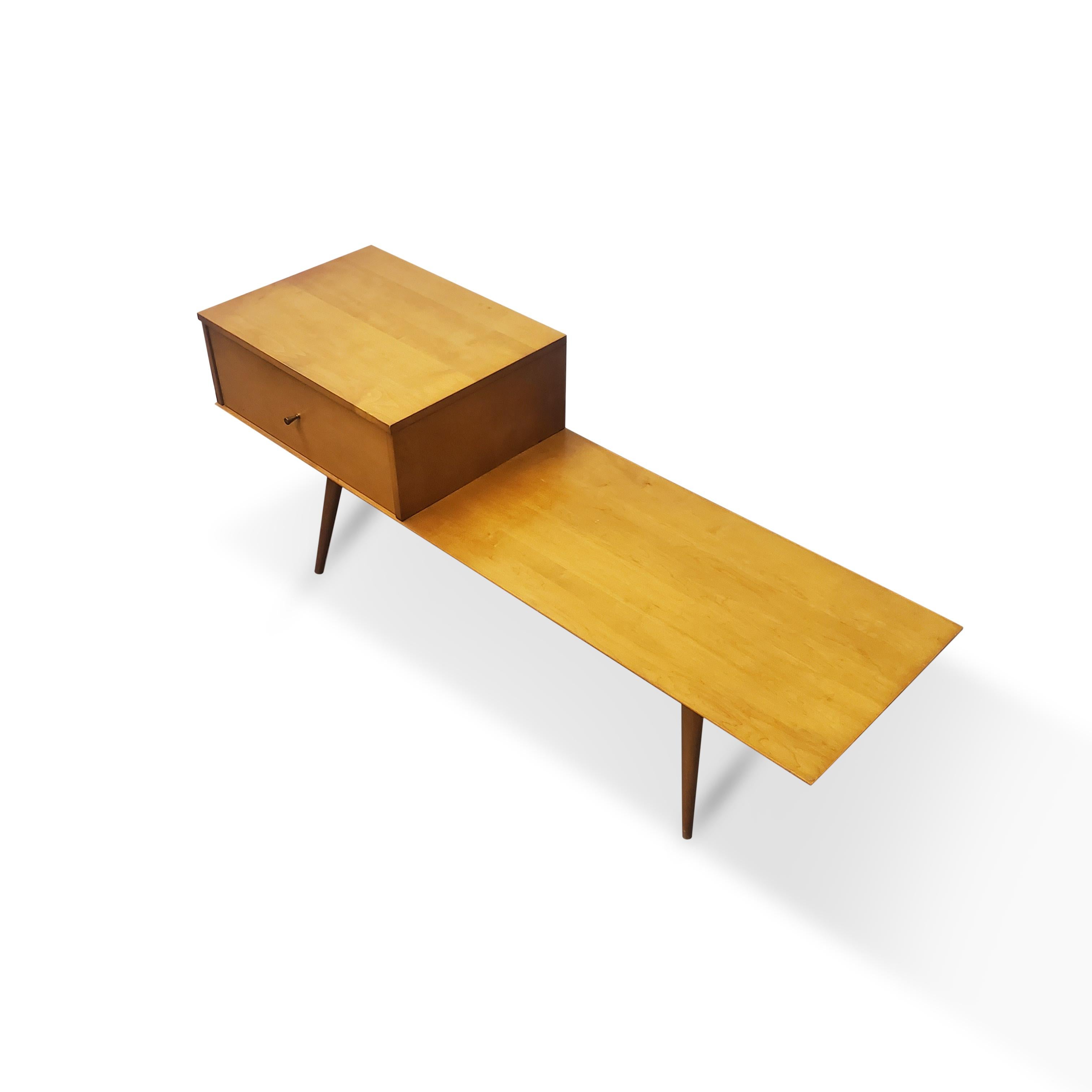 20th Century Paul McCobb Bench with Cabinet for Planner Group
