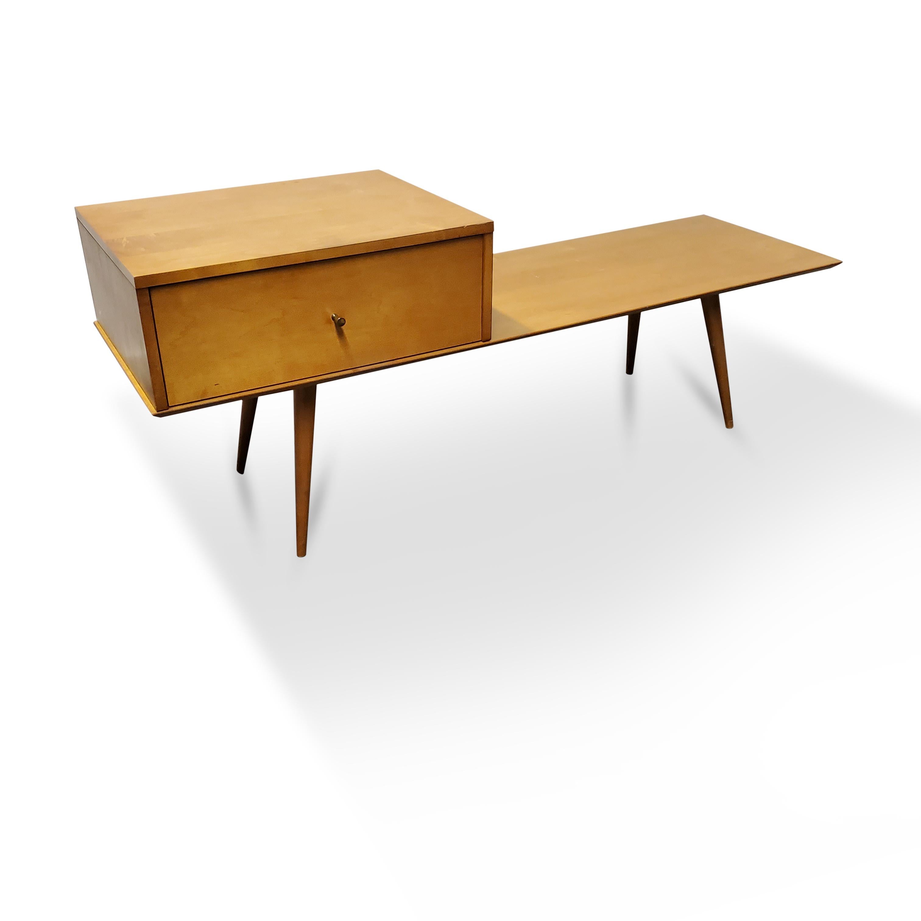 Paul McCobb Bench with Cabinet for Planner Group 2