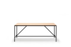 Paul McCobb Cache Console Table, Oak Veneer & Steel, Mid-Century