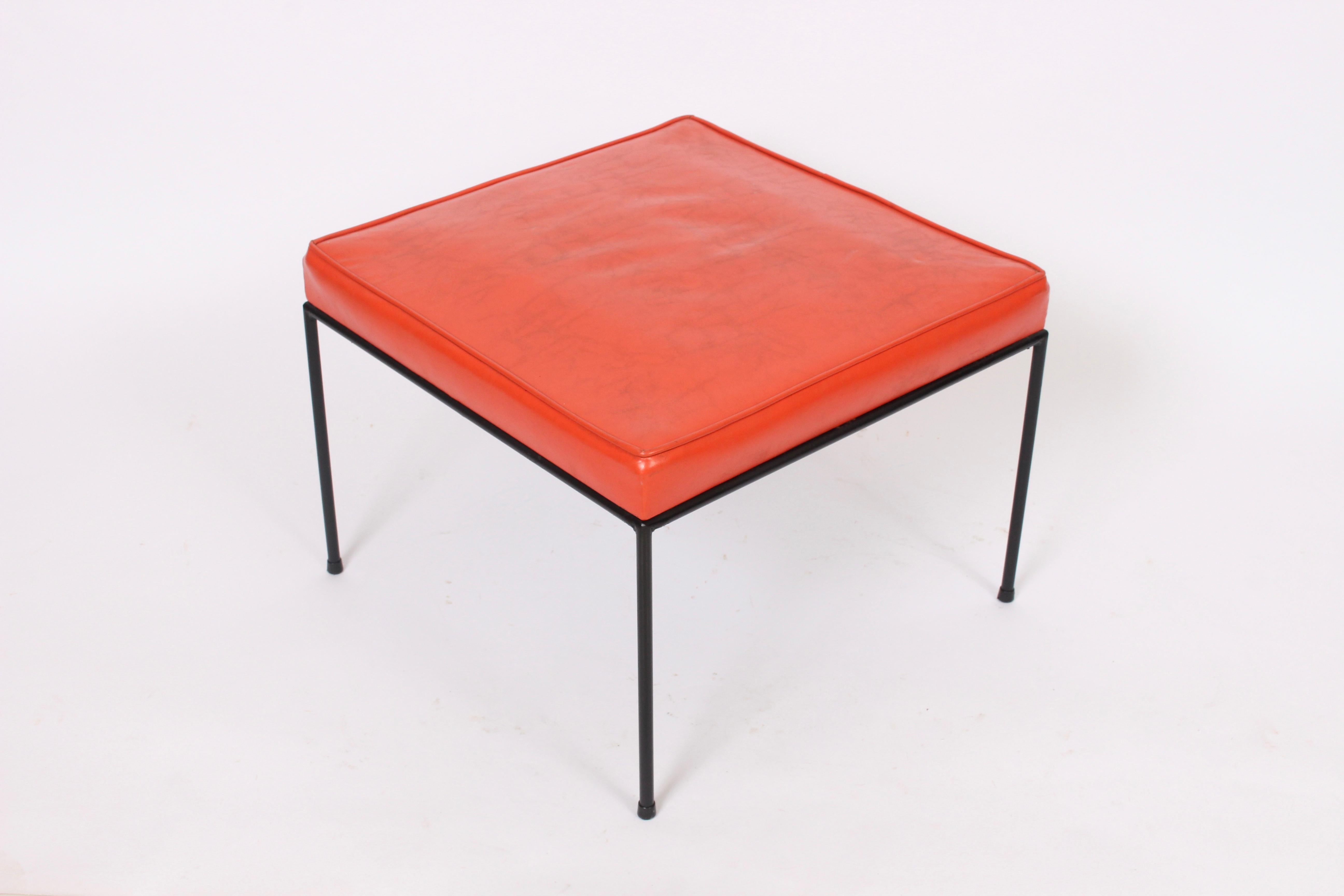 Paul McCobb Black Iron Occasional Stool, 1950s 1