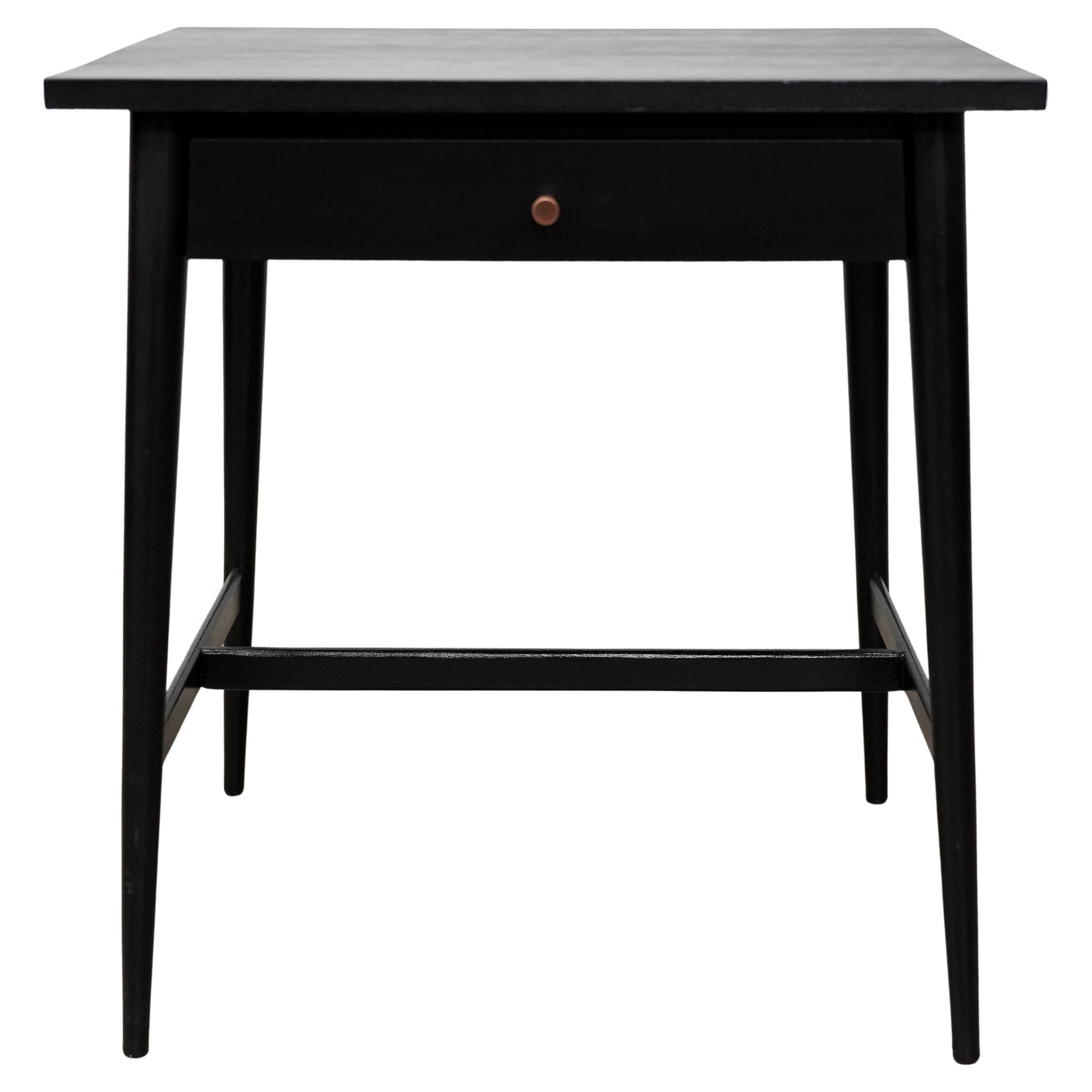 Table de nuit noire Paul McCobb, Planner Group par Winchendon Furniture, années 1950
