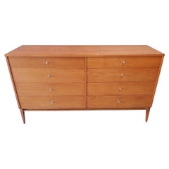 Paul McCobb Blond 8-Drawer Dresser Cabinet with Original Finish Mid-Century Era