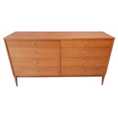 Vintage Paul McCobb Blond 8-Drawer Dresser Cabinet with Original Finish Mid-Century Era