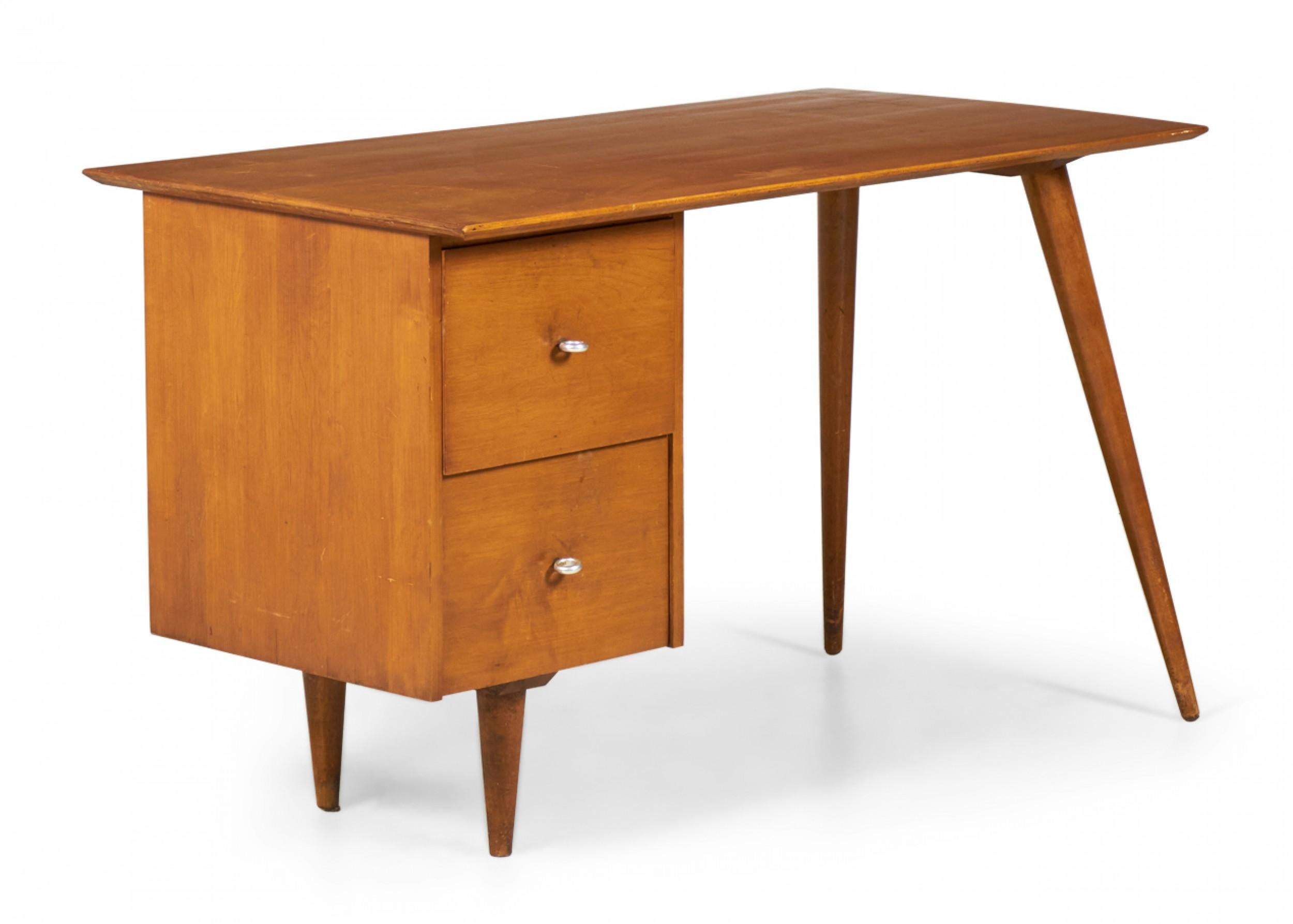 Wood Paul McCobb Blond Maple Student Desk (model 1560) For Sale