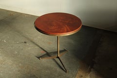 Paul McCobb Brass and Mahogany "Cigarette" Table for Directional, 1950s