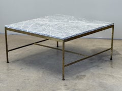 Paul McCobb Brass and Marble Coffee Table