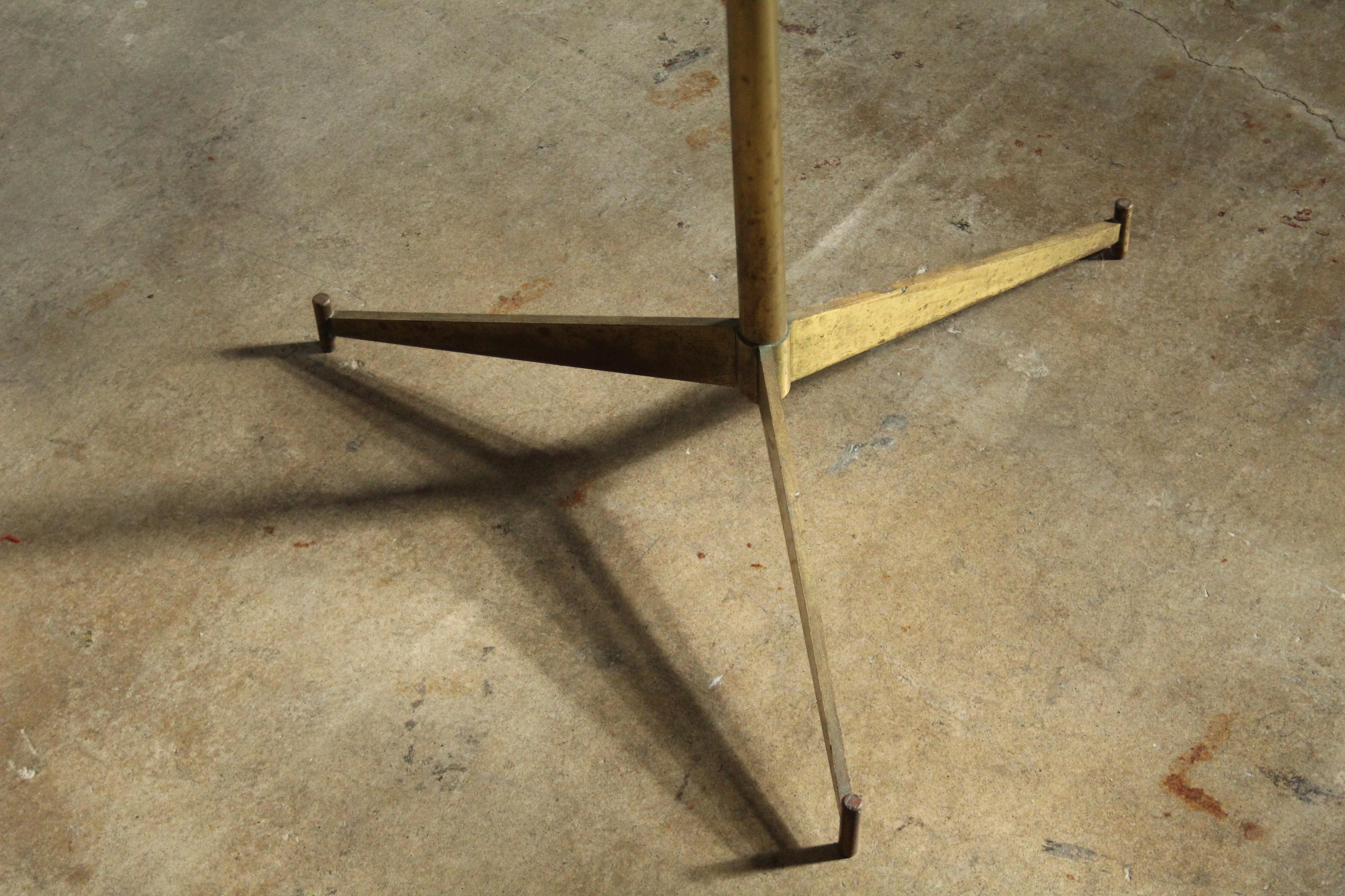 American Paul McCobb Brass and Vitrolite 