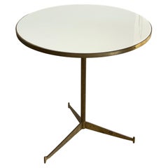 Paul McCobb Brass and Vitrolite Occasional Table