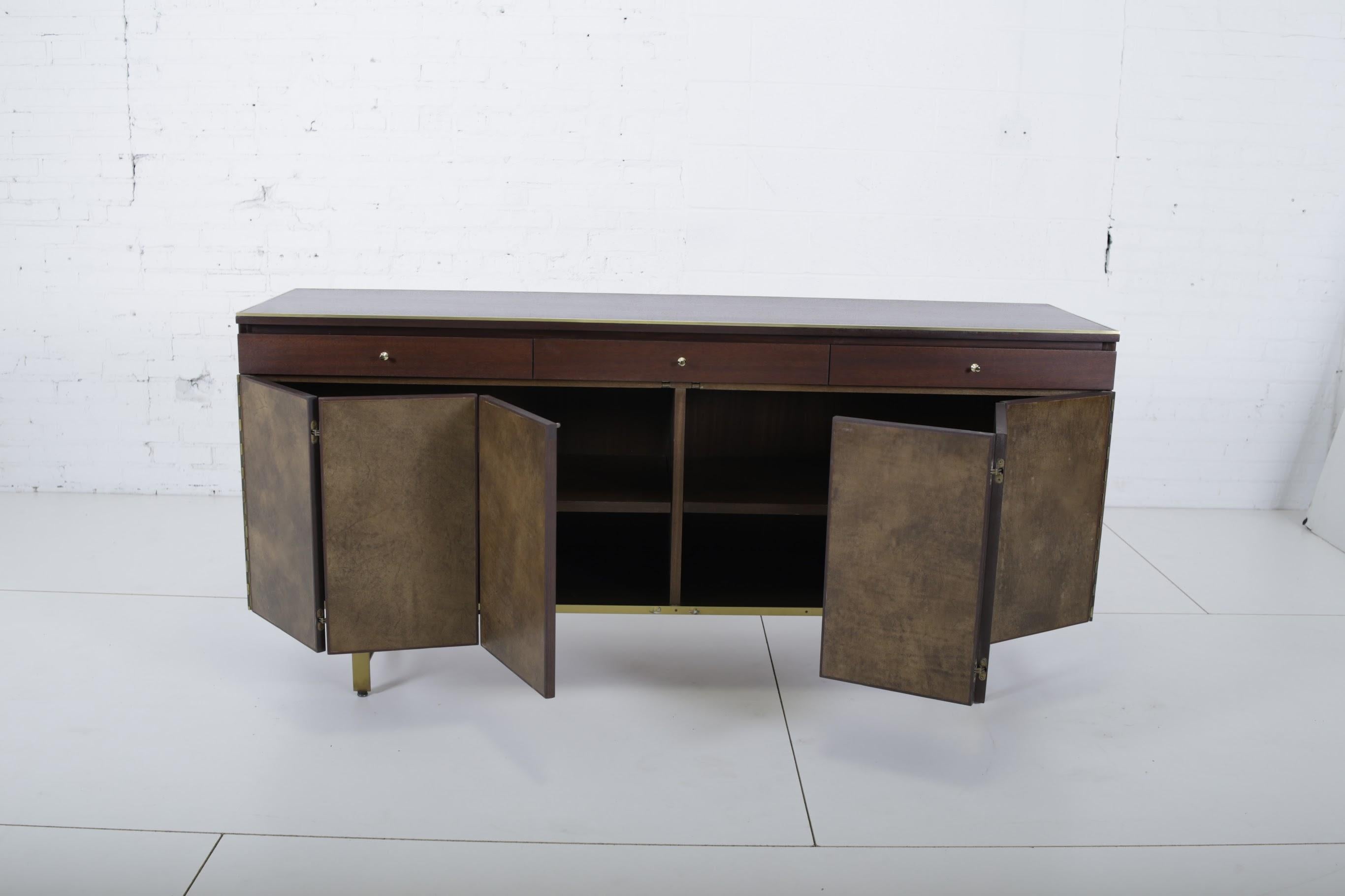 Paul McCobb Brass Base Sideboard, Irwin Group 6