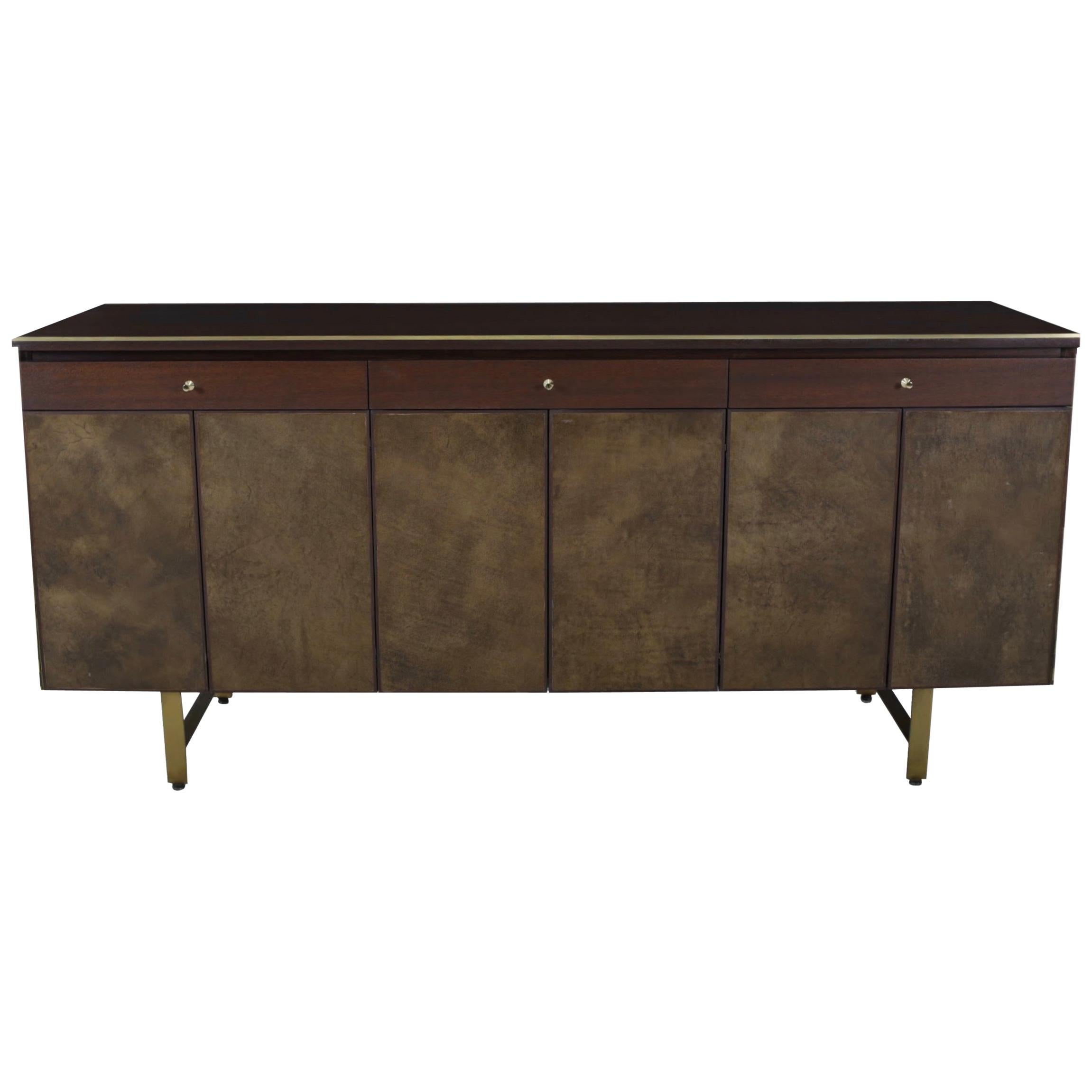 Paul McCobb Brass Base Sideboard, Irwin Group