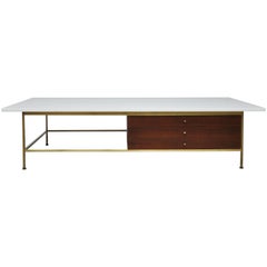 Paul McCobb Brass Frame Coffee Table