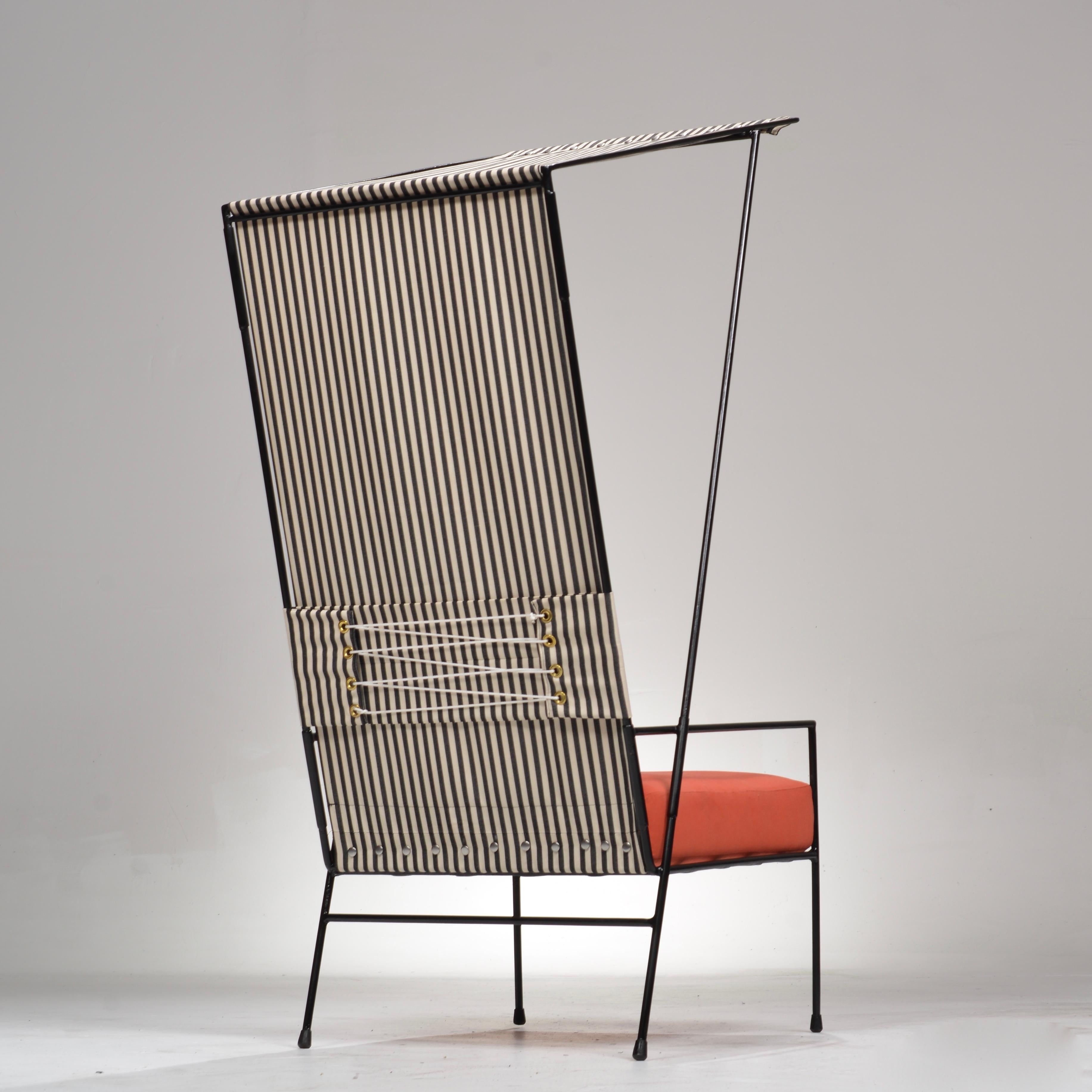 Steel Paul Mccobb Cabana Lounge Chairs for the Arbuck Pavilion Collection, 1952