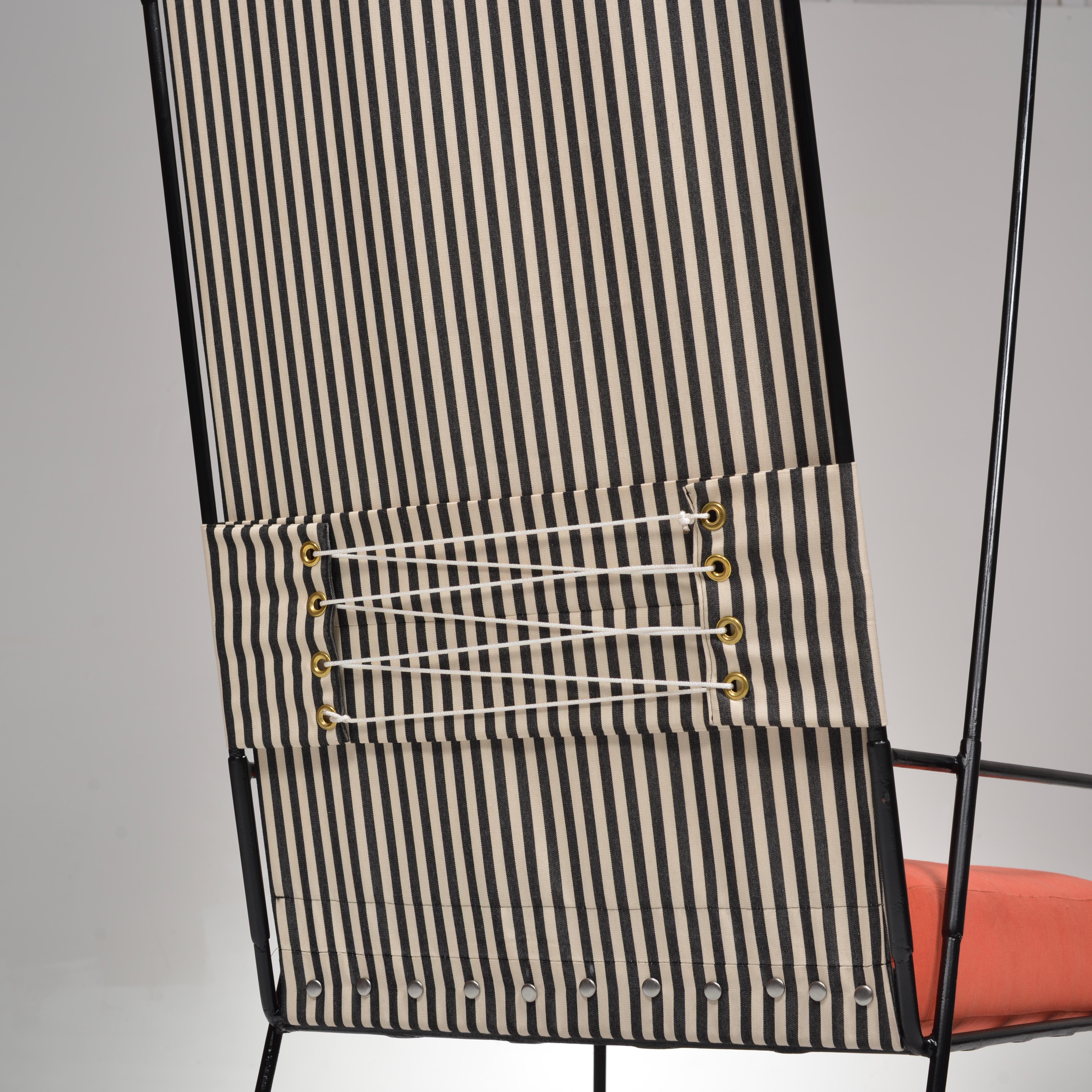 Cabana-Loungesessel von Paul Mccobb für die Arbuck Pavilion-Kollektion, 1952 (Stahl) im Angebot