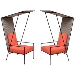 Paul Mccobb Cabana Lounge Chairs for the Arbuck Pavilion Collection, 1952