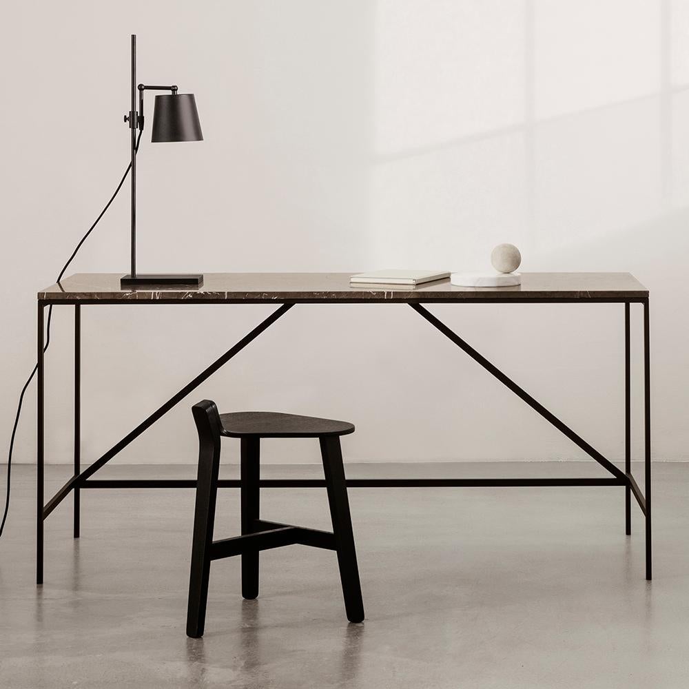 Paul McCobb Cache-Konsole mit zwei Schubladen, Holz und Stahl von Karakter (Dänisch) im Angebot