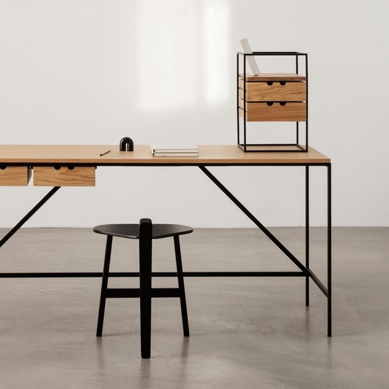 Paul McCobb 'Cache Desk Organiser' Wood and Steel by Karakter In New Condition In Barcelona, Barcelona